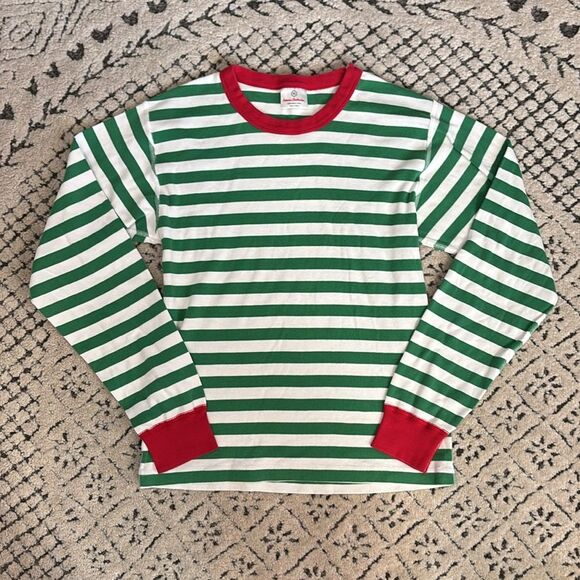 Hanna Andersson Women's Christmas Striped Long John Pajama Set Sz xs - Picture 2 of 7